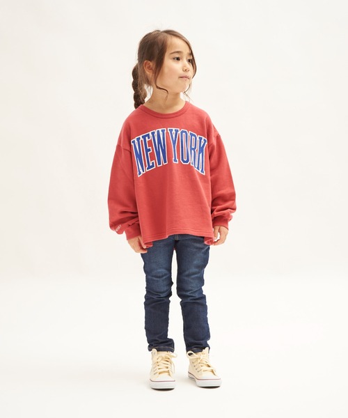 RUGGEDWORKS(ラゲッドワークス)の「バックスリットカレッジトレーナー(スウェット・キッズ・ローズ/ダークベージュ・100/130/110/140/150/120/90)」の12枚目の写真