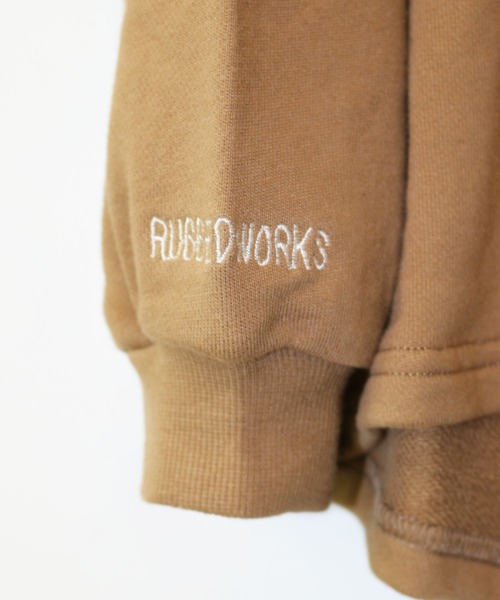 RUGGEDWORKS(ラゲッドワークス)の「バックスリットカレッジトレーナー(スウェット・キッズ・ローズ/ダークベージュ・100/130/110/140/150/120/90)」の19枚目の写真