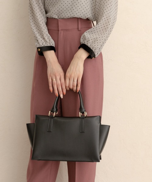 RODE SKO(ロデスコ)の「ポーチ付プチ3WAYトートバッグ(トートバッグ・レディース・ブラック/グレー系その他/ベージュ・ONE)」の16枚目の写真