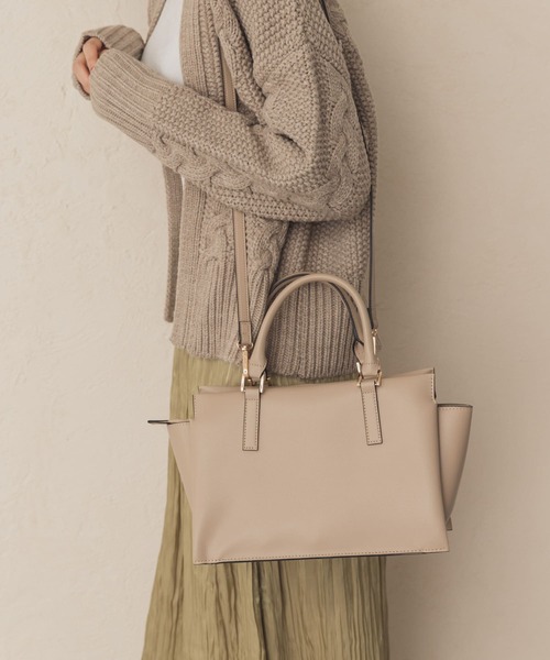 RODE SKO(ロデスコ)の「ポーチ付プチ3WAYトートバッグ(トートバッグ・レディース・ブラック/グレー系その他/ベージュ・ONE)」の14枚目の写真