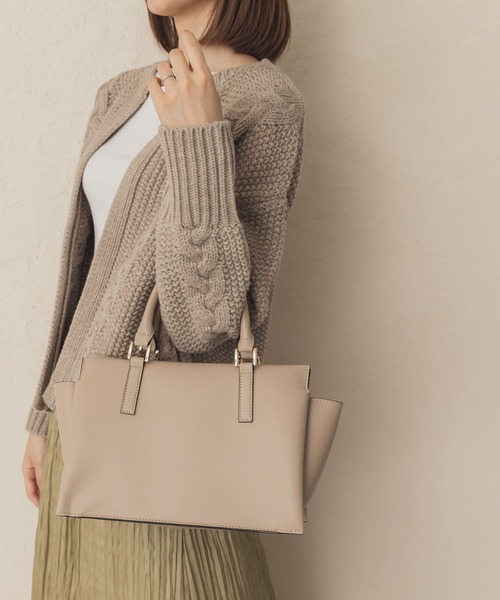 RODE SKO(ロデスコ)の「ポーチ付プチ3WAYトートバッグ(トートバッグ・レディース・ブラック/グレー系その他/ベージュ・ONE)」の17枚目の写真