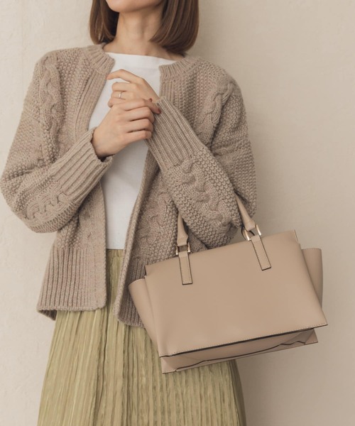 RODE SKO(ロデスコ)の「ポーチ付プチ3WAYトートバッグ(トートバッグ・レディース・ブラック/グレー系その他/ベージュ・ONE)」の11枚目の写真