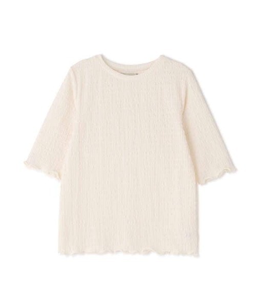 N.(N. Natural Beauty Basic)(エヌエヌナチュラルビューティーベーシック)の「シュリンクカットソー(Tシャツ/カットソー・レディース・ホワイト/ブラック・MEDIUM)」の9枚目の写真