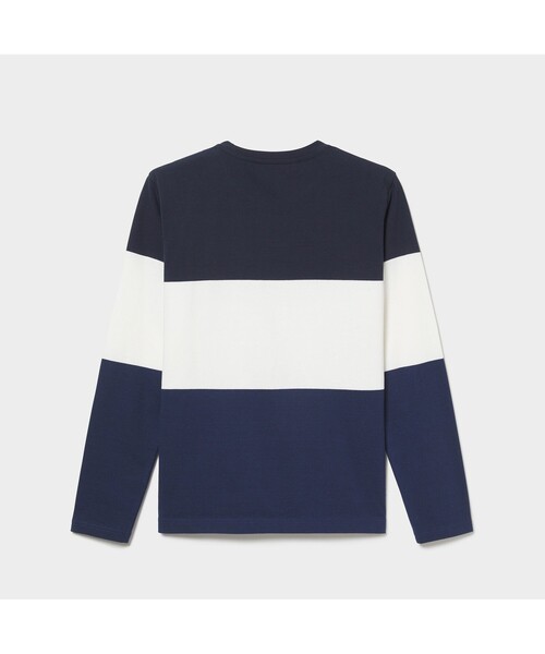 AIGLE(エーグル)の「吸水速乾 3 GIB カラーブロック 長袖Tシャツ(Tシャツ/カットソー・メンズ・ダークネイビー/マスタード・LL/S/M/L)」の7枚目の写真