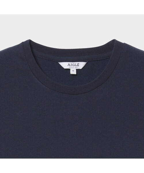 AIGLE(エーグル)の「吸水速乾 3 GIB カラーブロック 長袖Tシャツ(Tシャツ/カットソー・メンズ・ダークネイビー/マスタード・LL/S/M/L)」の3枚目の写真