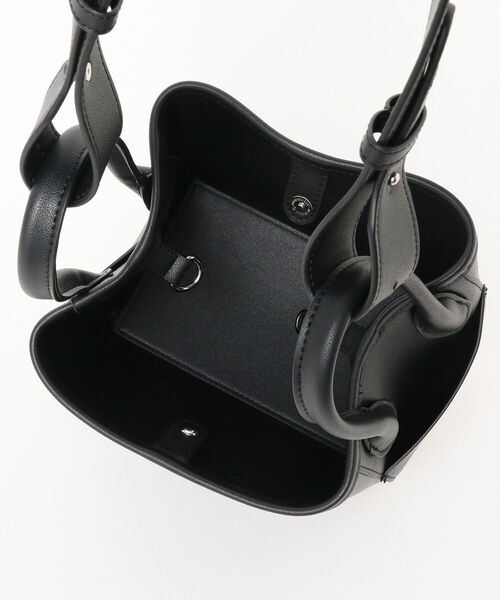 BEAMS LIGHTS(ビームスライツ)の「BEAMS LIGHTS / 2WAY キューブ BAG(ショルダーバッグ・レディース・ブラック/ベージュ・ONE SIZE)」の8枚目の写真