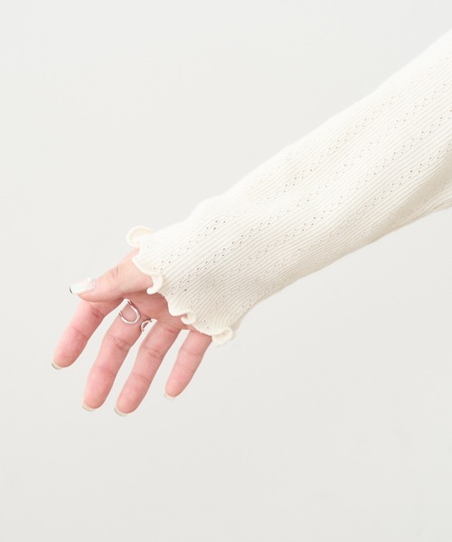 PUAL CE CIN（ピュアルセシン）の「ジャガードリブBIG襟プルオーバー（Tシャツ/カットソー・レディース・ブラック/グレー/ナチュラル・FREE）」の12枚目の写真