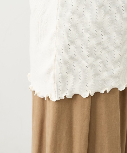 PUAL CE CIN（ピュアルセシン）の「ジャガードリブBIG襟プルオーバー（Tシャツ/カットソー・レディース・ブラック/グレー/ナチュラル・FREE）」の18枚目の写真