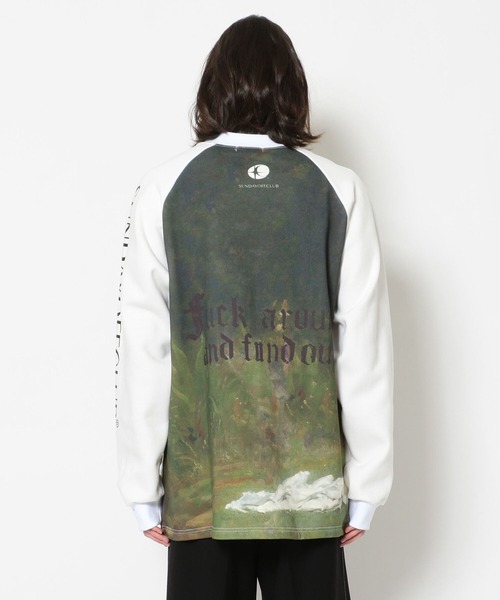 SUNDAYOFFCLUB（サンデイオフクラブ）の「SUNDAYOFFCLUB/サンデイオフクラブ/A Woodland Nymph MockNeck SweatShirts（スウェット・メンズ・ホワイト・MEDIUM/LARGE）」の12枚目の写真