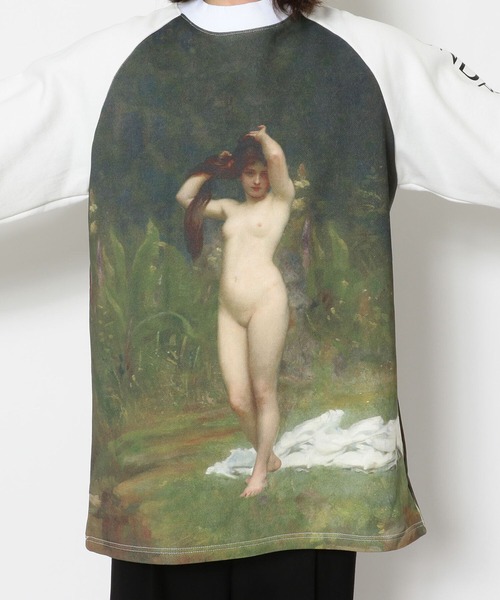 SUNDAYOFFCLUB（サンデイオフクラブ）の「SUNDAYOFFCLUB/サンデイオフクラブ/A Woodland Nymph MockNeck SweatShirts（スウェット・メンズ・ホワイト・MEDIUM/LARGE）」の16枚目の写真