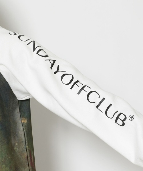 SUNDAYOFFCLUB（サンデイオフクラブ）の「SUNDAYOFFCLUB/サンデイオフクラブ/A Woodland Nymph MockNeck SweatShirts（スウェット・メンズ・ホワイト・MEDIUM/LARGE）」の3枚目の写真