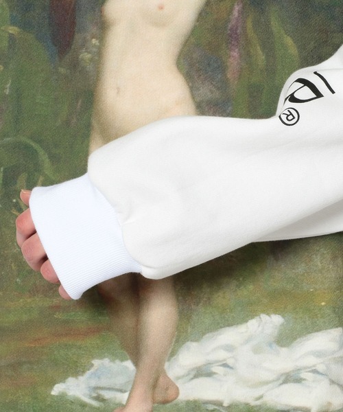 SUNDAYOFFCLUB（サンデイオフクラブ）の「SUNDAYOFFCLUB/サンデイオフクラブ/A Woodland Nymph MockNeck SweatShirts（スウェット・メンズ・ホワイト・MEDIUM/LARGE）」の7枚目の写真