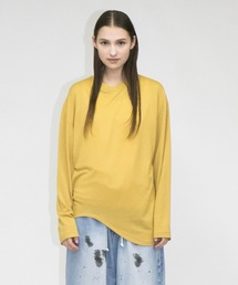 【my beautiful landlet】 super 100's jersey round L/S tee