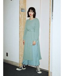 スリットレイヤードワンピース【セットアイテム】