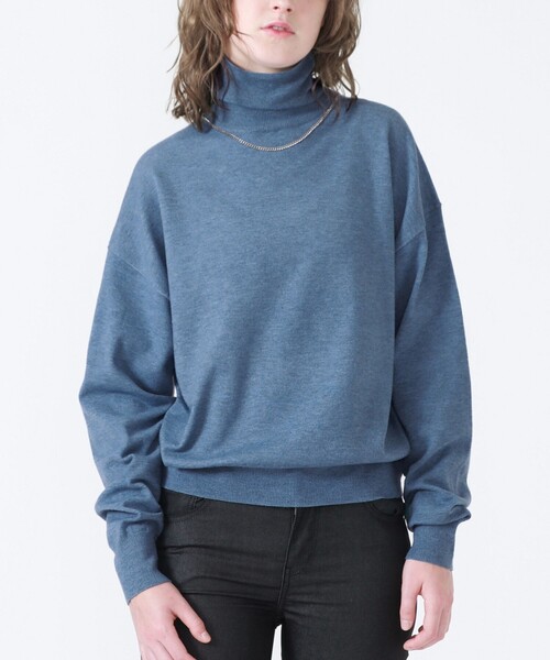 LOVELESS（ラブレス）の「チェーン付き オーバータートルニット（ニット/セーター・レディース・オフホワイト/ブラウン系その他5/ブルー系その他4・36）」の13枚目の写真