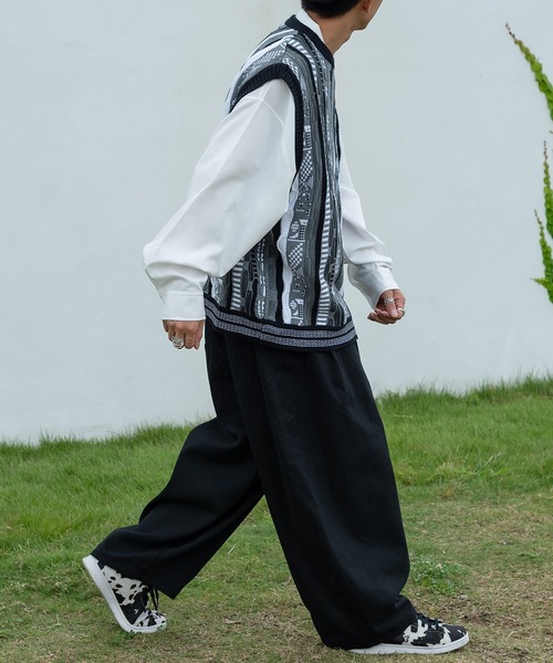 kutir（クティール）の「デザインニットベスト（ベスト・メンズ・ブラック/ブルー/グリーン/ボルドー・MEDIUM/LARGE）」の11枚目の写真