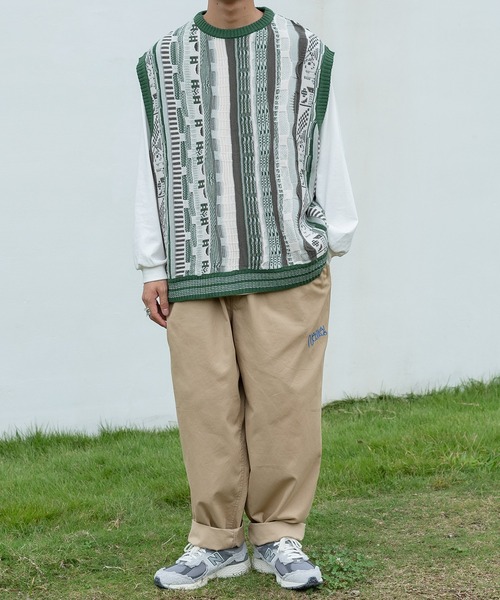 kutir（クティール）の「デザインニットベスト（ベスト・メンズ・ブラック/ブルー/グリーン/ボルドー・MEDIUM/LARGE）」の22枚目の写真