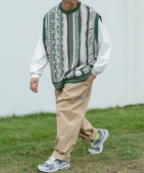 kutir（クティール）の「デザインニットベスト（ベスト・メンズ・ブラック/ブルー/グリーン/ボルドー・MEDIUM/LARGE）」の7枚目の写真