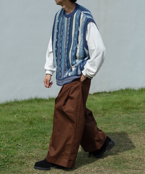 kutir（クティール）の「デザインニットベスト（ベスト・メンズ・ブラック/ブルー/グリーン/ボルドー・MEDIUM/LARGE）」の8枚目の写真