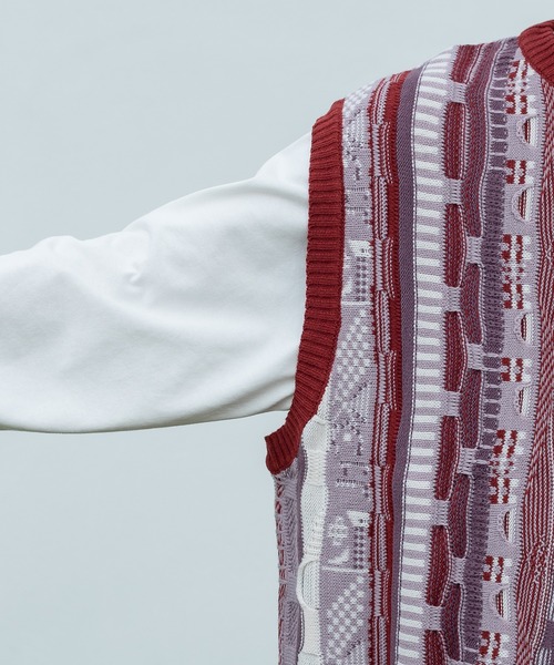 kutir（クティール）の「デザインニットベスト（ベスト・メンズ・ブラック/ブルー/グリーン/ボルドー・MEDIUM/LARGE）」の15枚目の写真