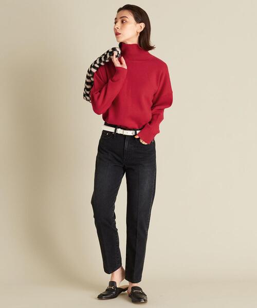 BEAUTY&YOUTH UNITED ARROWS（ビューティーアンドユースユナイテッドアローズ）の「BY ミラノリブタートルネックニットプルオーバー -ウォッシャブル- ∴（ニット/セーター・レディース・ブラック/レッド/モカ・FREE）」の12枚目の写真