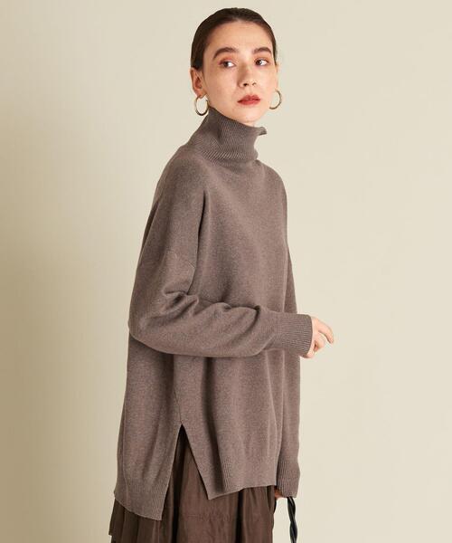 BEAUTY&YOUTH UNITED ARROWS（ビューティーアンドユースユナイテッドアローズ）の「BY ミラノリブタートルネックニットプルオーバー -ウォッシャブル- ∴（ニット/セーター・レディース・ブラック/レッド/モカ・FREE）」の14枚目の写真