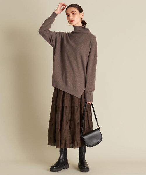 BEAUTY&YOUTH UNITED ARROWS（ビューティーアンドユースユナイテッドアローズ）の「BY ミラノリブタートルネックニットプルオーバー -ウォッシャブル- ∴（ニット/セーター・レディース・ブラック/レッド/モカ・FREE）」の16枚目の写真