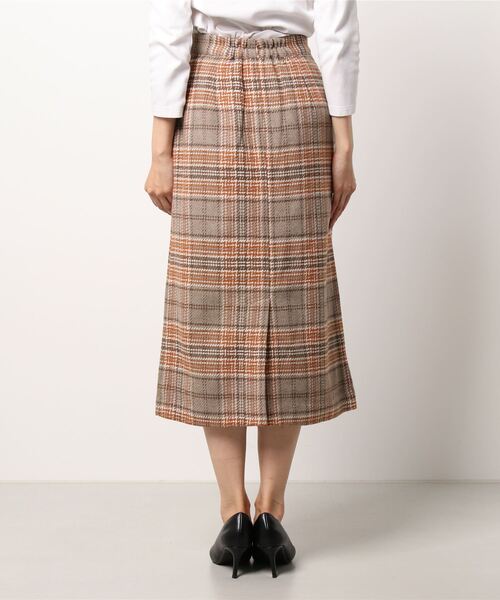 Te chichi TERRASSE(テチチテラス)の「チェックタイトスカート(スカート・レディース・ブラック/ベージュ/モカ・SMALL/MEDIUM)」の4枚目の写真