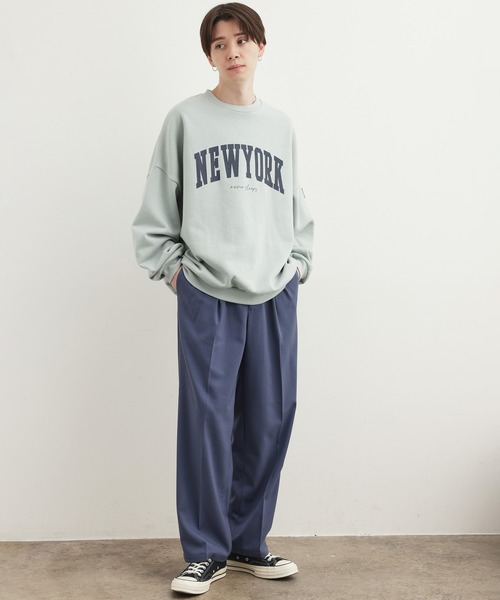 JUNRED（ジュンレッド）の「ワタ染めTR2タックワイドストレートパンツ（スラックス・メンズ・ブラック/オフホワイト/ブルー系その他4・S/M/L）」の16枚目の写真