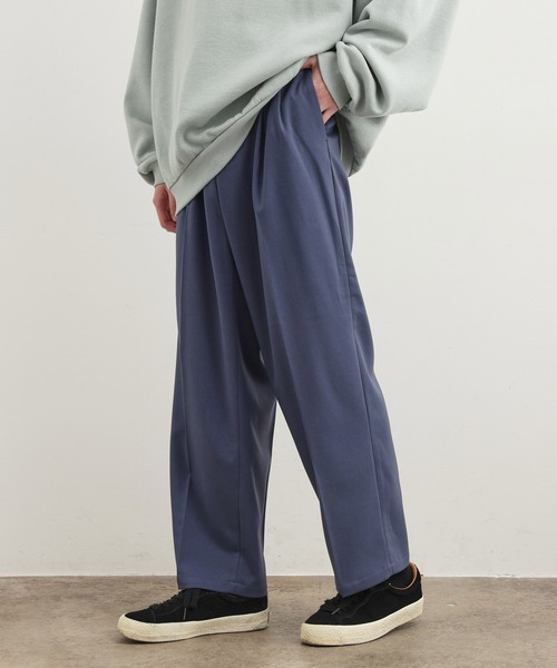 JUNRED（ジュンレッド）の「ワタ染めTR2タックワイドストレートパンツ（スラックス・メンズ・ブラック/オフホワイト/ブルー系その他4・S/M/L）」の17枚目の写真