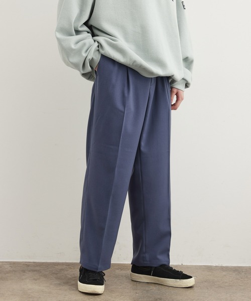 JUNRED（ジュンレッド）の「ワタ染めTR2タックワイドストレートパンツ（スラックス・メンズ・ブラック/オフホワイト/ブルー系その他4・S/M/L）」の19枚目の写真