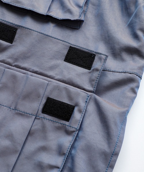 X-girl（エックスガール）の「SHINY JACKET（ナイロンジャケット・レディース・グレー/ブラック・S/M）」の12枚目の写真