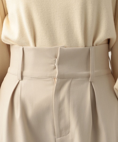 Heather（ヘザー）の「タックハーフパンツ　261818（その他パンツ・レディース・アイボリー/ブラック・S/M）」の8枚目の写真