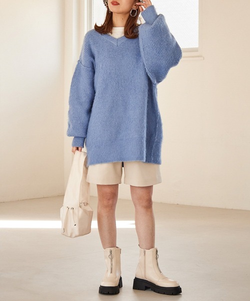 Heather（ヘザー）の「タックハーフパンツ　261818（その他パンツ・レディース・アイボリー/ブラック・S/M）」の17枚目の写真