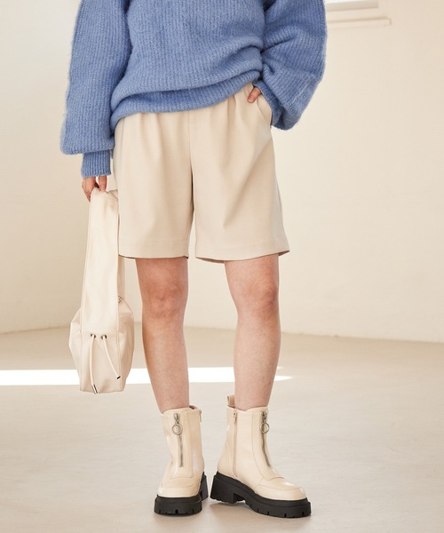 Heather（ヘザー）の「タックハーフパンツ　261818（その他パンツ・レディース・アイボリー/ブラック・S/M）」の20枚目の写真