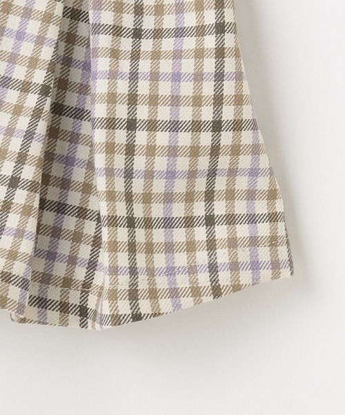 petit main（プティマイン）の「チェックチュニックつきロンT（Tシャツ/カットソー・キッズ・ベージュ/レッド・80ｃｍ/90cm/100cm/120cm/130cm/110cm）」の8枚目の写真