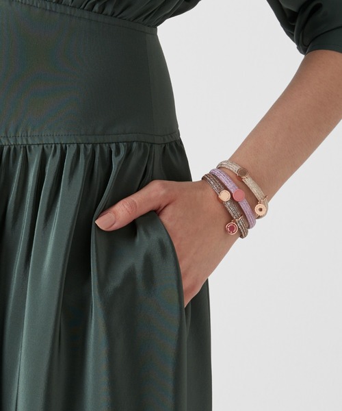 MARC JACOBS（マークジェイコブス）の「THE MEDALLION HAIR ELASTICS/ザ メダリオン ヘア エラスティック・ヘアゴム（ヘアゴム・レディース・ブラック×シルバー/グリーン系その他7/その他・ONE SIZE）」の6枚目の写真