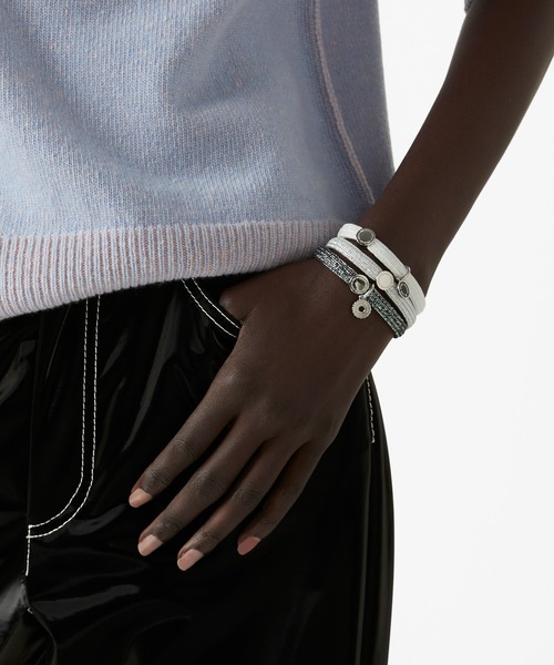 MARC JACOBS（マークジェイコブス）の「THE MEDALLION HAIR ELASTICS/ザ メダリオン ヘア エラスティック・ヘアゴム（ヘアゴム・レディース・ブラック×シルバー/グリーン系その他7/その他・ONE SIZE）」の7枚目の写真