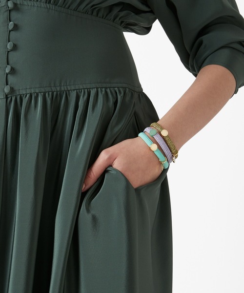 MARC JACOBS（マークジェイコブス）の「THE MEDALLION HAIR ELASTICS/ザ メダリオン ヘア エラスティック・ヘアゴム（ヘアゴム・レディース・ブラック×シルバー/グリーン系その他7/その他・ONE SIZE）」の8枚目の写真