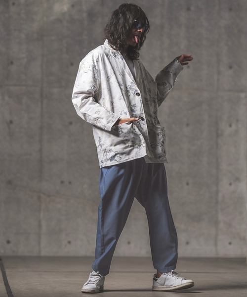 GLIMCLAP（グリムクラップ）の「mp9633-Stretch Dungaree tapered pants テーパードパンツ（その他パンツ・メンズ・インディゴブルー/ブラック・S/L/M）」の10枚目の写真