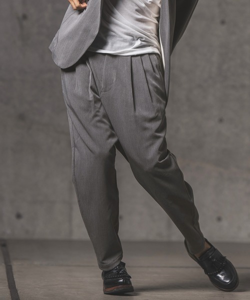 GLIMCLAP（グリムクラップ）の「mp9633-Stretch Dungaree tapered pants テーパードパンツ（その他パンツ・メンズ・インディゴブルー/ブラック・S/L/M）」の11枚目の写真