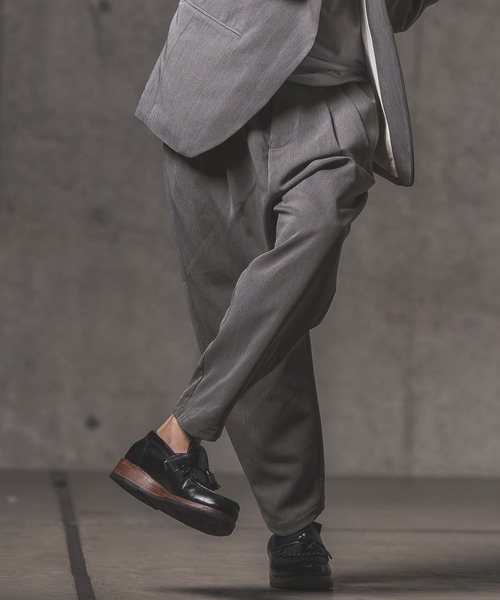 GLIMCLAP（グリムクラップ）の「mp9633-Stretch Dungaree tapered pants テーパードパンツ（その他パンツ・メンズ・インディゴブルー/ブラック・S/L/M）」の13枚目の写真