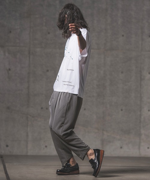 GLIMCLAP（グリムクラップ）の「mp9633-Stretch Dungaree tapered pants テーパードパンツ（その他パンツ・メンズ・インディゴブルー/ブラック・S/L/M）」の14枚目の写真