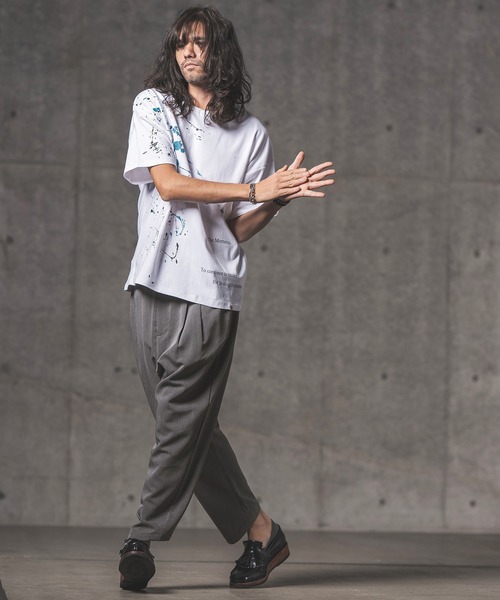 GLIMCLAP（グリムクラップ）の「mp9633-Stretch Dungaree tapered pants テーパードパンツ（その他パンツ・メンズ・インディゴブルー/ブラック・S/L/M）」の15枚目の写真