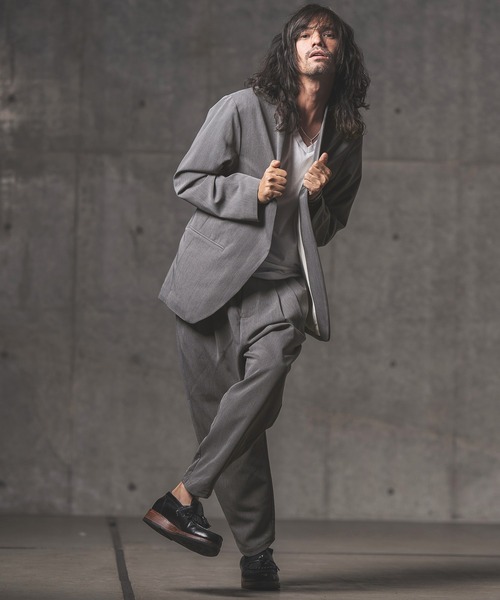 GLIMCLAP（グリムクラップ）の「mp9633-Stretch Dungaree tapered pants テーパードパンツ（その他パンツ・メンズ・インディゴブルー/ブラック・S/L/M）」の18枚目の写真