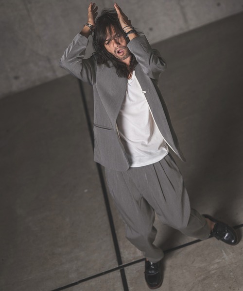 GLIMCLAP（グリムクラップ）の「mp9633-Stretch Dungaree tapered pants テーパードパンツ（その他パンツ・メンズ・インディゴブルー/ブラック・S/L/M）」の19枚目の写真