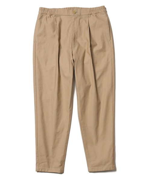 MR.OLIVE（ミスターオリーブ）の「バックサテン ストレッチ / ワンプリーツ テーパード イージーパンツ（スラックス・メンズ・オフホワイト/ブラック/ベージュ/グリーン・SMALL/MEDIUM/LARGE）」の9枚目の写真