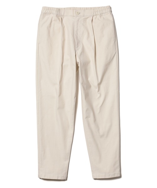 MR.OLIVE（ミスターオリーブ）の「バックサテン ストレッチ / ワンプリーツ テーパード イージーパンツ（スラックス・メンズ・オフホワイト/ブラック/ベージュ/グリーン・SMALL/MEDIUM/LARGE）」の5枚目の写真