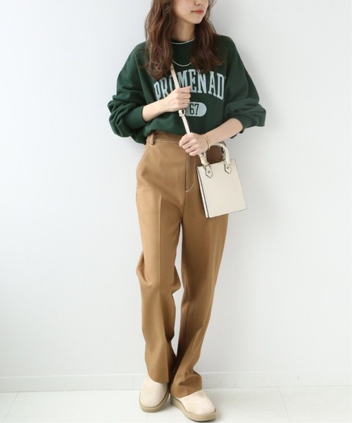 JOURNAL STANDARD relume(ジャーナルスタンダード レリューム)の「《追加3》カレッジスウェットNo.67◆(スウェット・レディース・ホワイト/ベージュ/グリーン・FREE)」の8枚目の写真