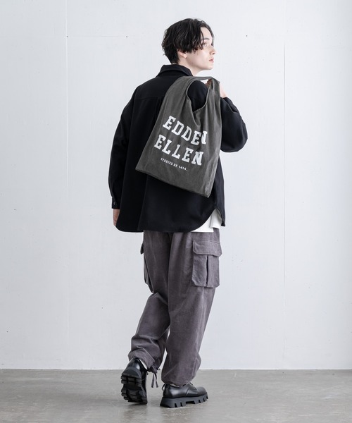 EDDEN ELLEN(エデンエレン)の「【EDDEN ELLEN】エコバッグ(エコバッグ/サブバッグ・メンズ・ホワイト/ブラック/ベージュ/サックスブルー・FREE)」の10枚目の写真